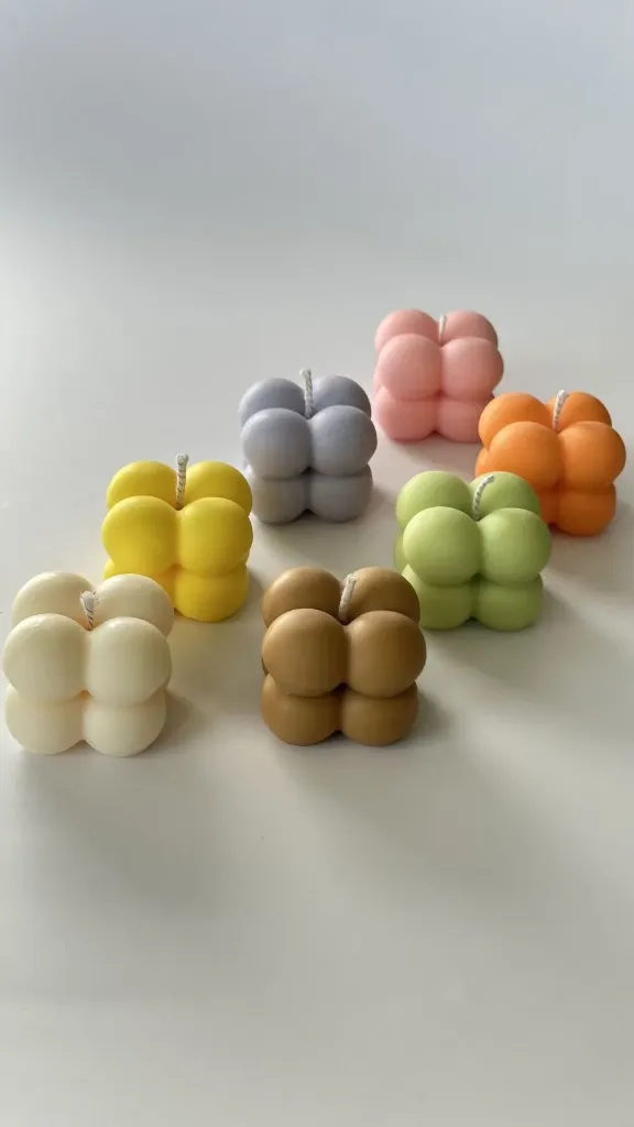 Bubble Cube Candle